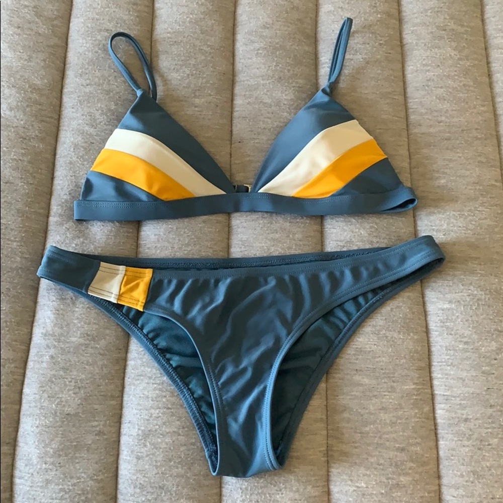 Blue bikini